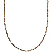 Glanzstücke Ketting bruin / chocoladebruin / goudgeel / zwart