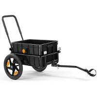 Vevor Fietsaanhanger/vrachtwagen 2-in-1 handkar met koppeling 45 kg