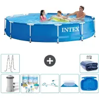 Intex Framezwembad, rond - 366x76 cm - 8-delig, model S20486