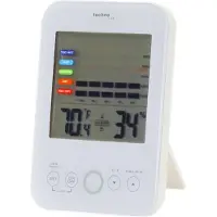 Techno Line WS 9422 - Binnenklimaatstation - LCD-scherm - Wandmontage - Wit