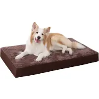 Sonstiges Hondenbed, orthopedisch, wasbaar, kleur: bruin, afmetingen: 90 x 55 x 7 cm