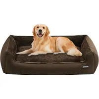 Sonstiges Hondenbed, hondenbank, hondenmand, afneembaar. Afmetingen: L 110 x B 86 x H 26 cm. Kleur: bruin