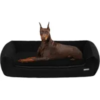 Sonstiges Hondenbed, hondenbank, afneembaar, wasbaar. Afmetingen: L 120 x B 90 x H 30 cm. Kleur: zwart