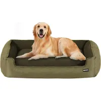 Sonstiges Hondenbed, hondenbank, afneembaar en wasbaar. Afmetingen: L 110 x B 86 x H 26 cm. Kleur: olijfgroen