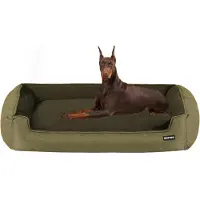 Sonstiges Hondenbed, afneembaar en wasbaar, olijfgroen, afmetingen: 120 x 90 x 30 cm. Kleur: olijfgroen