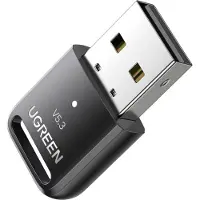 UGREEN Bluetooth 5.3 Usb-Adapter/Ontvanger Cm591, Led, Bereik 20 M (Zwart)
