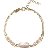 Alisia AL5114.01.000 DUBBELE GOLD-PLATED KETTING MET PARELS 1 STUK