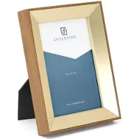 Zilverstad - Fotolijst Marseille 10x15 cm houtlook met goud