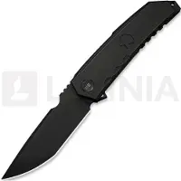We Knife Capstan vouwmes, Black Titanium, Black Stonewash