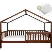 Sunny Kae Bedhuisje met Uitvalbeveiliging Bruin – Met Matras