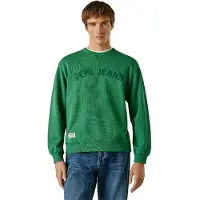 Pepe Jeans Heren Gio Crew sweatshirt groen (XL), Casual, Katoen PM5800146