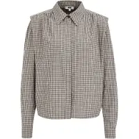 We fashion Blouse crème / grijs / antraciet