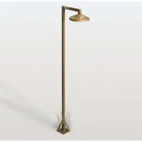 MORETTI LED tuinpadverlichting - tuinlamp Aura Disk, brons / oud-messing, Messing, Landelijk, LED buitenlamp