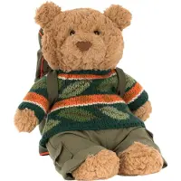 Jellycat Kuscheltier - 26 cm - Bartholomew Bear Wanderausrüstung - - One Size - Kuscheltiere