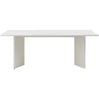Nest of Nora Rechthoekige eettafel Lona - MDF 200x90 cm - Ribbelpoten - Greige