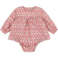 Konges Sløjd Body met Rok l/s - Evia - Felice Rose - - 1 jaar (80) - Rompers Lange Mouw