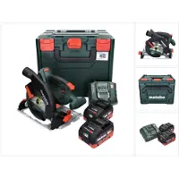 Metabo KS 18 LTX 57 accu-handcirkelzaag 18 V 165 mm + 2x accu 5,5 Ah + lader + metaBOX