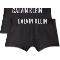 Calvin Klein boxershorts - zwart (set van 2) Jongens Stretchkatoen Effen - maat 152/164