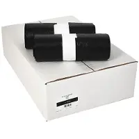 123schoon Vuilniszakken 120 liter | 8 x 30 stuks | Zwart | huismerk