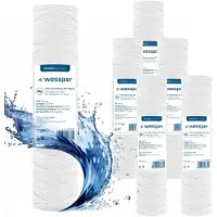 Wessper 6-delige set sedimentfilter voor drinkwater, 10 inch, 10 µm – spiraalfilter, filterpatroon voor drinkwater