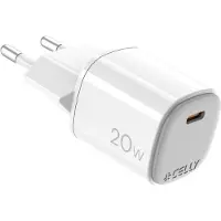 Celly UPTC1USBC20WWH oplader voor mobiele apparatuur Microfoon, Smartphone, Smartwatch, Tablet, Telefoon Wit USB Binnen