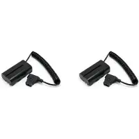 Tlily 2X Opgerolde D-Tap Naar L-Serie F550 Batterij Dummy Kabel voor Feelworld/Atomos Shinobi Kleine Hd/Andycine Camera Monitor