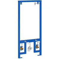 vidaXL Wandsteun voor bidetsysteem Blauw 50 x 3 x 112 cm