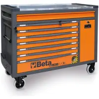 Beta gereedschapswagen 8 laden, 1061-delig, BW 2400 RSC24AXXL-O, oranje