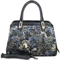 LAURA VITA Handtas blauw / goud / zwart