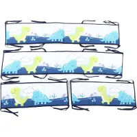 Gistuch Omtrek van het kinderbed, schattig printje, ademend, stevige band, stootvast, zachte beschermingsset voor jongens en meisjes, type 1