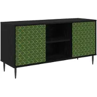 vidaXL TV-kast GELEEN, 102 x 33 x 51 cm, zwart, eikenlook