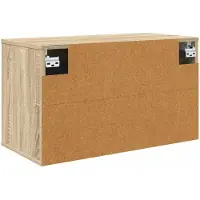 vidaXL Wand gemonteerd TV Kast ZAANDAM 69 x 33 x 40 cm Sonoma Eiken
