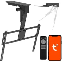 Macleans elektrische TV-beugel voor plafondmontage, compatibel met Tuya, max. VESA 800x400, geschikt voor televisies van 43 tot 86 inch, max. 55 kg, model MC-176 T