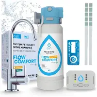 ARI Dafi D1 waterfiltersysteem, chroom, voor onder de gootsteen, met LED-indicator voor filtervervanging, geschikt voor gefilterd drinkwater, voor keuken en huishouden