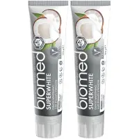 Biomed Superwhite - Tandpasta - Witte kokos zonder fluoride 2-pack