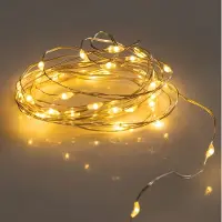 Spetebo LED-lichtketting met 40 lampen / 195 cm - warm wit - Decoratieve verlichting voor binnen en buiten