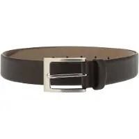 BOSS Heren leren riem (Zwart)