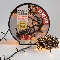 Spetebo Lichtketting op een rol - 500 micro-LED clusters - 10 meter - extra warm wit