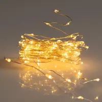 Spetebo Draadverlichting met 80 LED's / 395 cm - warm wit - Decoratieve verlichting voor binnen en buiten