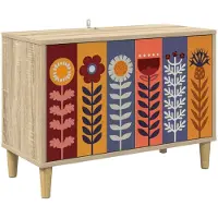 vidaXL Tv-meubel ESSEN 69 x 33 x 50 cm Sonoma Bewerkt hout