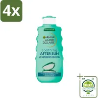 Garnier - Ambre Solaire - Aftersun Melk - Verzachtend - 175 ml - Voordeelverpakking - 4 stuks - Zonnebrand nabehandeling - Aftersun