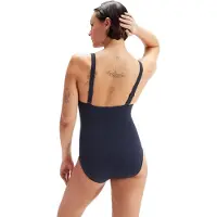 Speedo Eendelig zwempak voor dames met abstract bloemenpatroon (Marine, Rood)