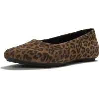FitFlop Delicato suede leopard ballerinas