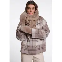 Rino & Pelle faux fur gloves oxo 7002612 11100 mocha latte