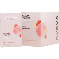 Cabau – Beauty+Water Sachets – Pink Lemonade – 14 Self-Care Sips met vitamine C, hyaluronzuur & zink – ondersteunt huid, haar en nagels – suikerarm en laag in calorieën