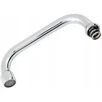 Hydroland U-vormige keukenkraanuitloop 11,5 cm, chroom, 1/2"