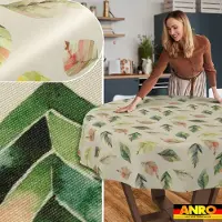 ANRO Tafelkleed Ornamenten Meerkleurig Rond Ø100cm Rechte rand Afwasbaar Waterafstotend Binnen & Buiten