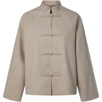 Pieces Pcaiken Jas Dames Beige L
