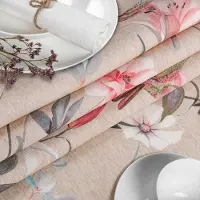 ANRO Tafelkleed Kolibries Meerkleurig Ovaal 240x140cm Met sierband Afwasbaar Waterafstotend