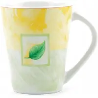 Lubiana Iza Mokkakop 300ml - Groen Blad Decor 0495